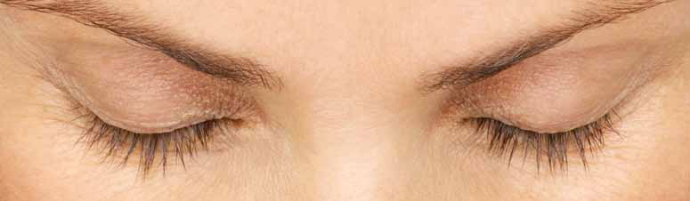 Eyelashes before