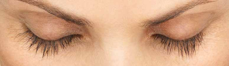 Eyelashes after