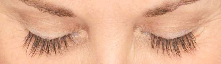 Eyelashes after