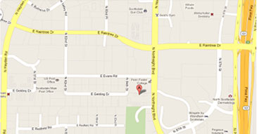 Our location on the map